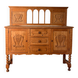 Carved wooden sideboard