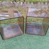 Plexiglas bedside tables