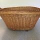 Wicker laundry basket