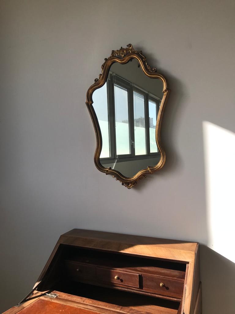 Gilded mirror louis XV H style:82cm