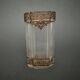 Vase soliflore 1900 ornementé d'une galerie en laiton style Louis XVI