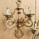 Pair of vintage brass wall sconces - 2 arms - Classic style