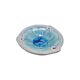 Blue Glazed Ceramic Fruit Bowl, 21st Century