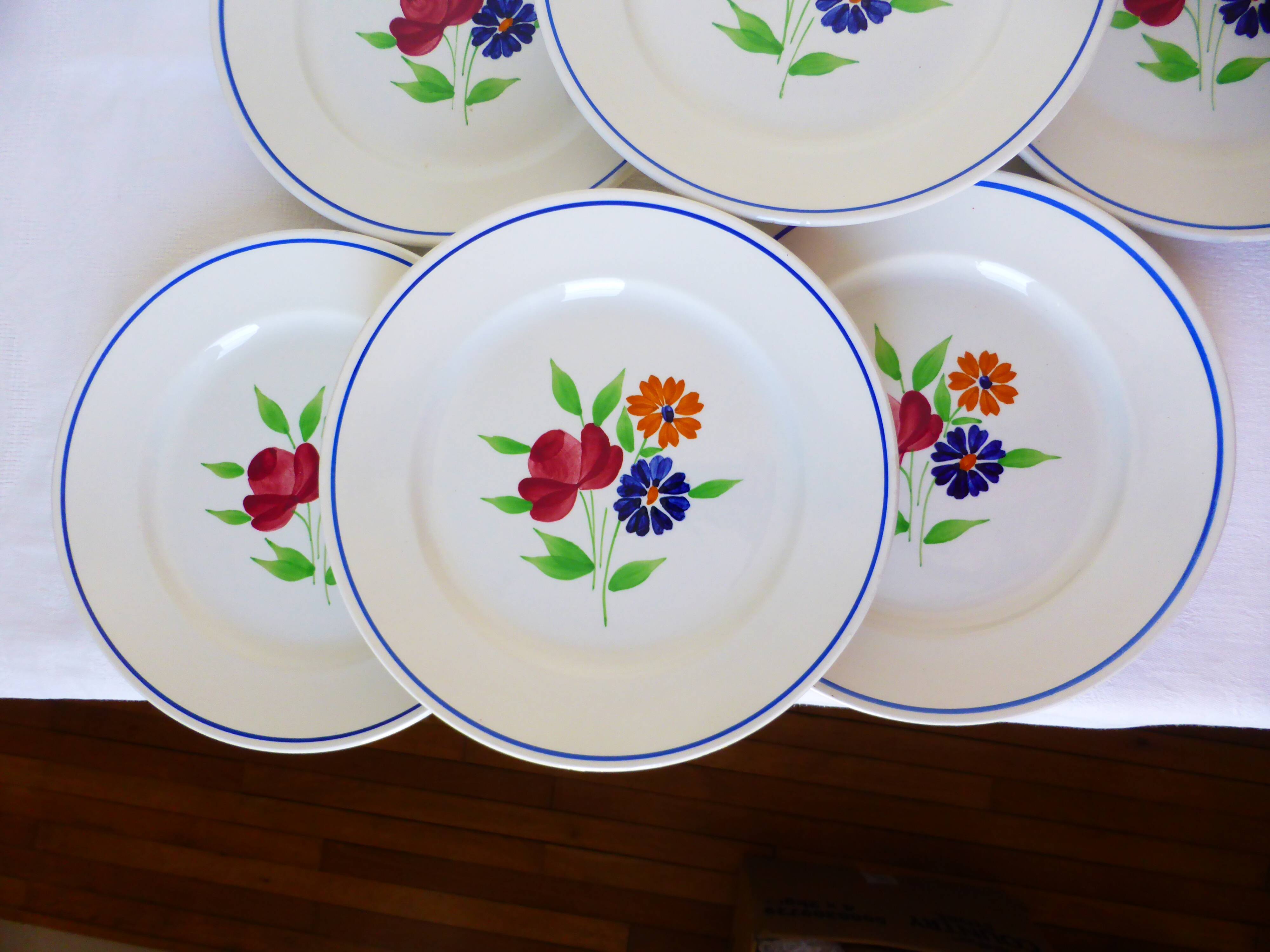 6 flat plates from the Badonviller factory 210336