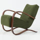 Set of 2 H-269 loungechairs by Jindrich Halabala, 40's