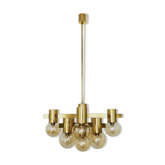 Large Italian brass chandelier