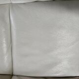 Fauteuil cuir blanc Skool Roche Bobois