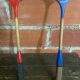 Pair of Vintage Wooden Badminton Rackets from the 1950s #D574