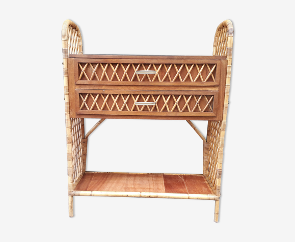 Commode en rotin