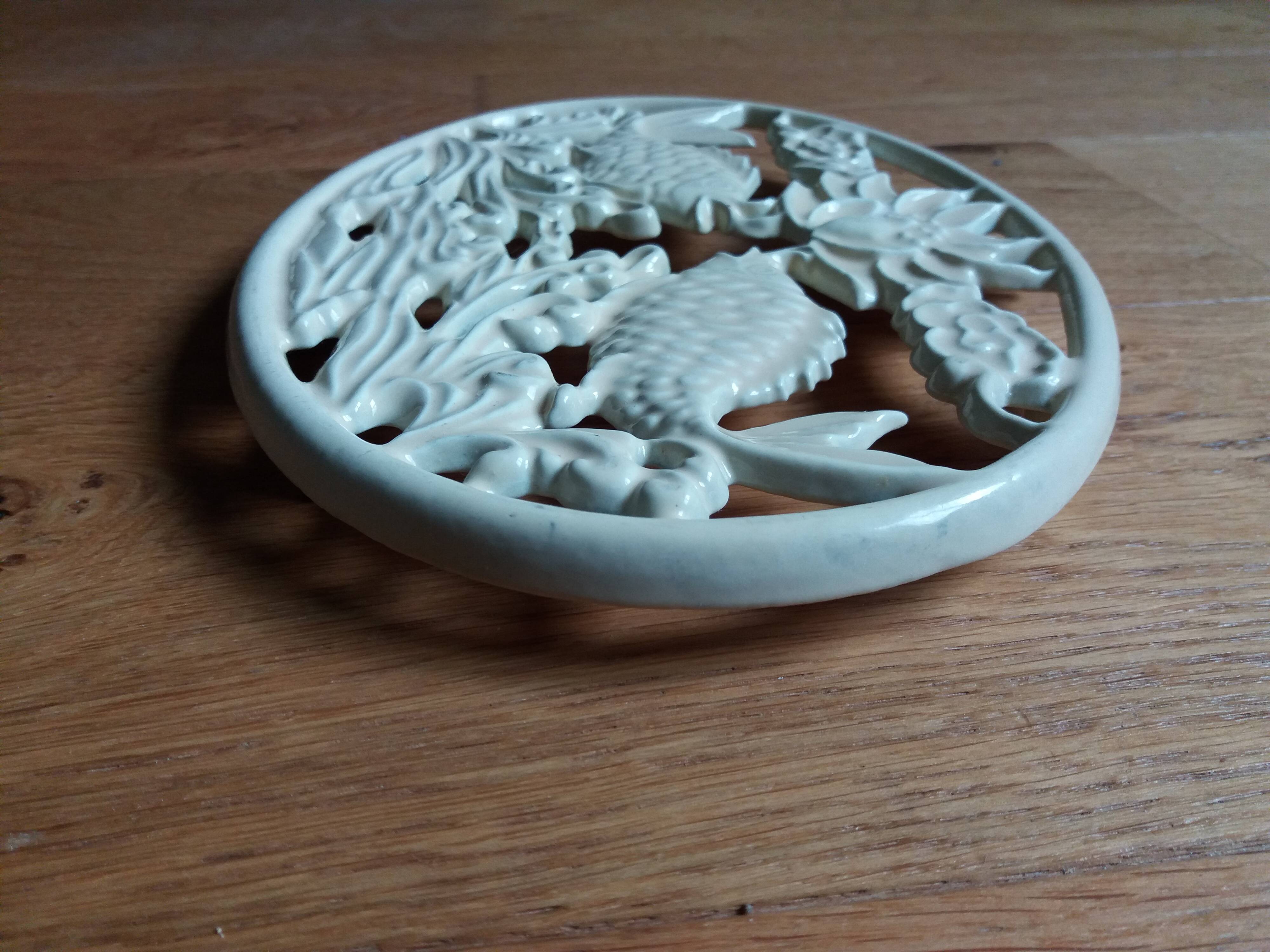 Cast iron fish trivet