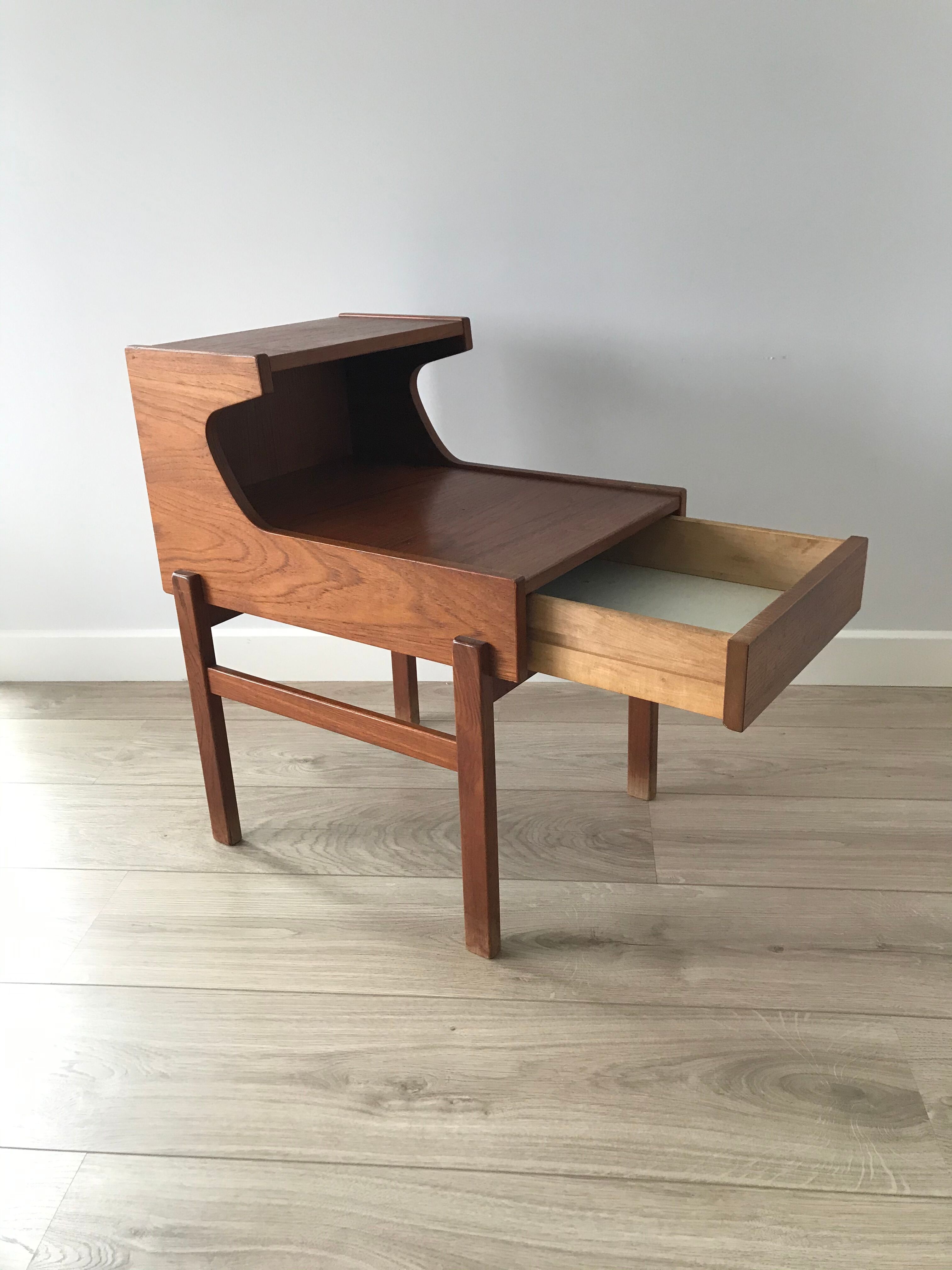 Swedish mid century teak night tables