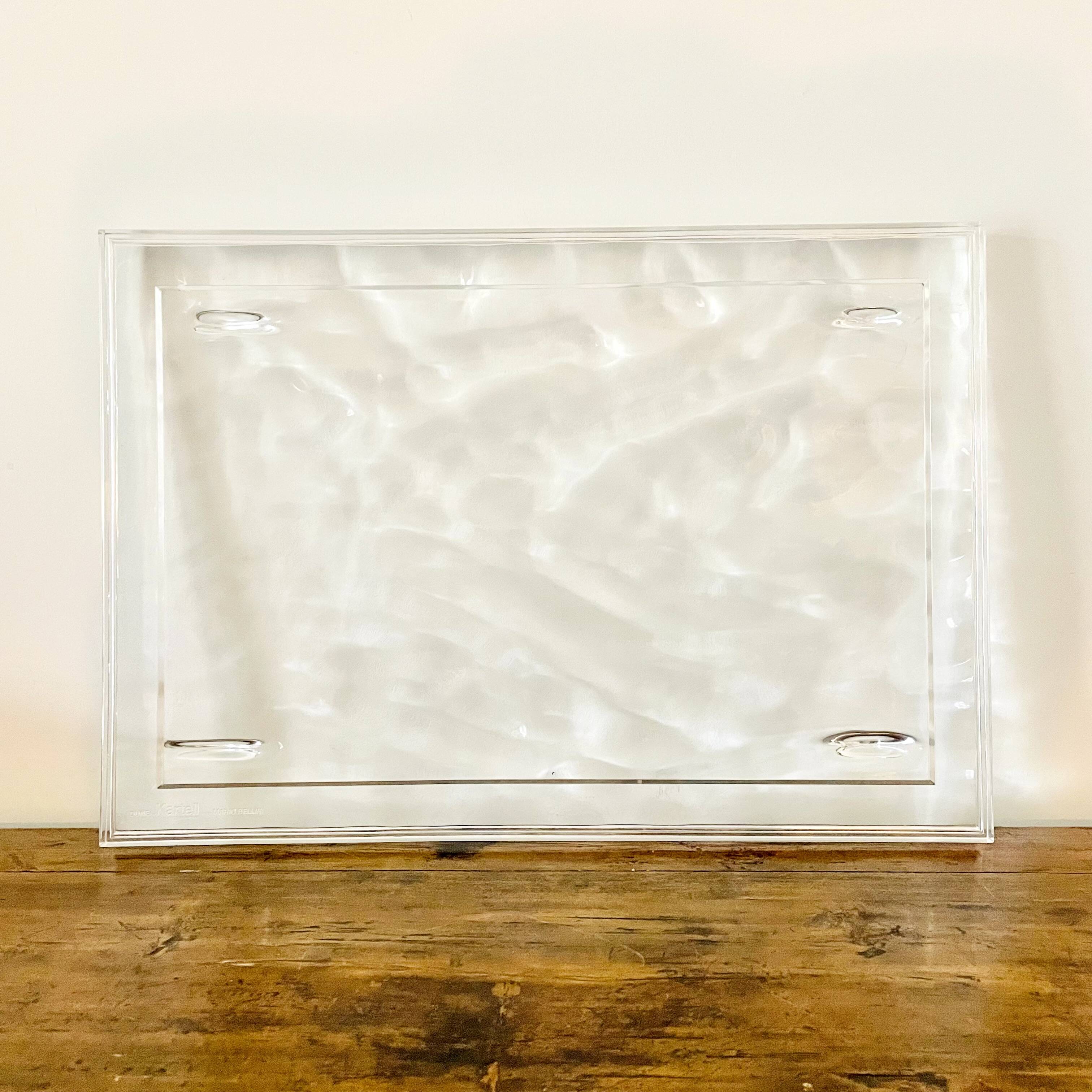 Serving tray dune big by kartell design mario bellini made in italy