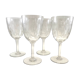 4 verres à vin cristal de Baccarat modèle Molière