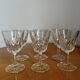 Set of 6 Vmc Cristal de Reims Harlequin glasses
