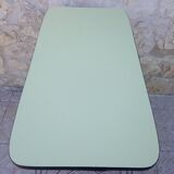 Side table / formica vintage yellow and black TV stand