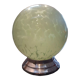 Applique globe boule abat jour opaline vert Clichy moucheté ø 20 cm art déco 1930/1940 TBE
