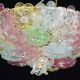 Plafonnier à fleurs en verre de Murano Barovier & Toso, années 1960