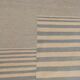 Blue cream wool kilim handwoven modern kilim flat-weave area rug-205x283cm