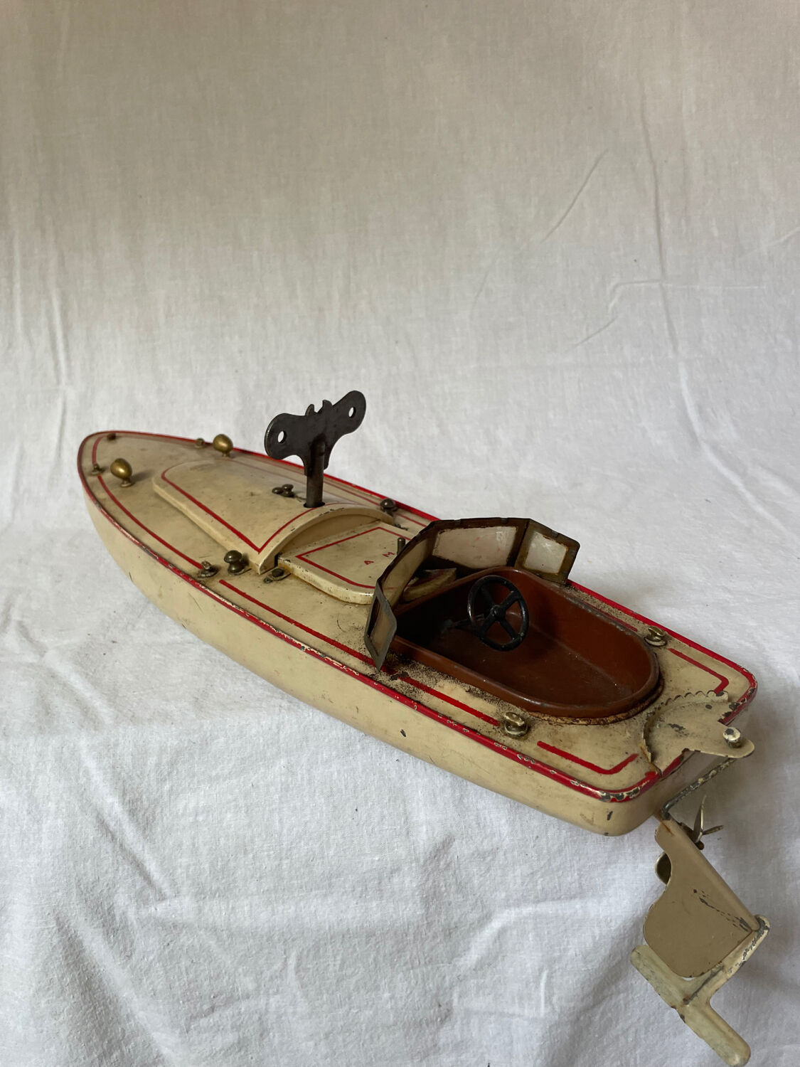 Vintage jeep boat toy