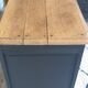 Buffet noir en bois massif
