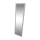 Rectangular mirror in light grey painted wood and beveled glass