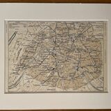 Paris metro map - 1910