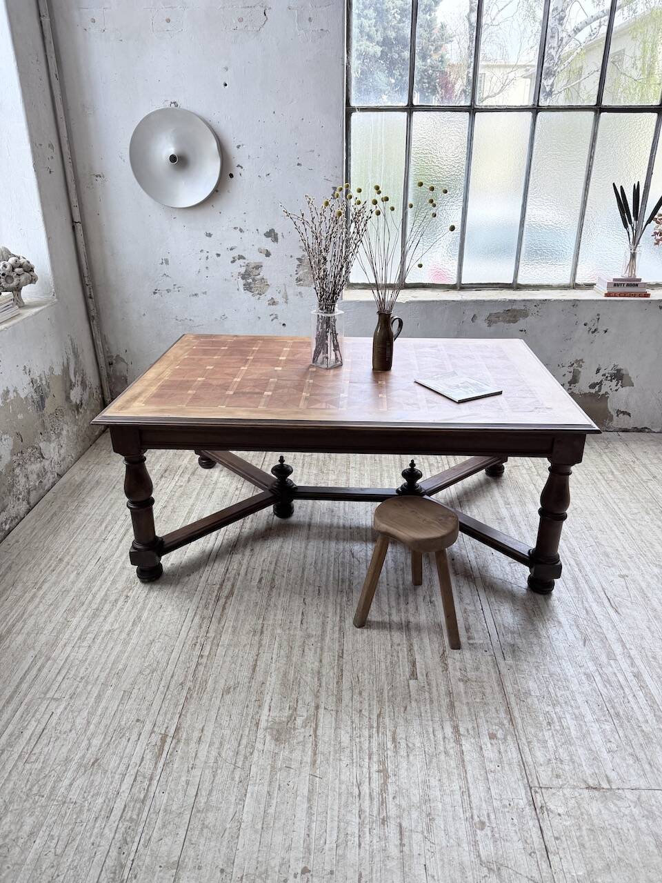 Oak table in Louis XIV style 1900