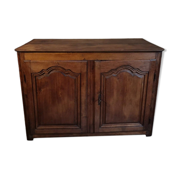 Buffet ancien en chêne, 2 portes, XVIIIe siècle, Auvergne
