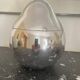Silver metal ice bucket