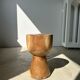 End of sofa, stool, modular furniture in monoxyl suar