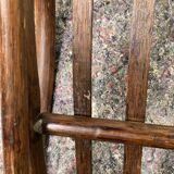 Rattan and bamboo armchair