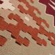 Vintage Turkish kilim, handwoven, 122x225 cm.