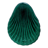 Vintage numbered green slip shell shell cup