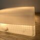Square holophane ceiling light, industrial style, 1960s