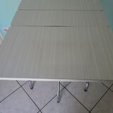 Formica foldable table, chrome feet - 60s