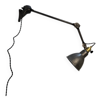 Old industrial wall lamp Gras Ravel No. 202