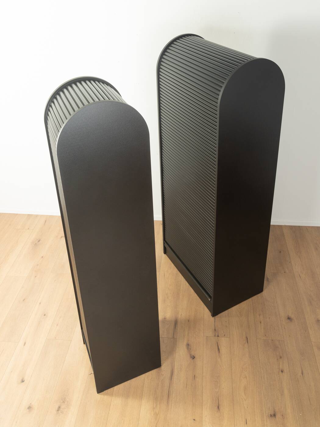 Tambour door cabinet set in the style of Aldo van den Nieuwelaar, vintage