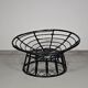 Papasan rattan lounge chair 1970s