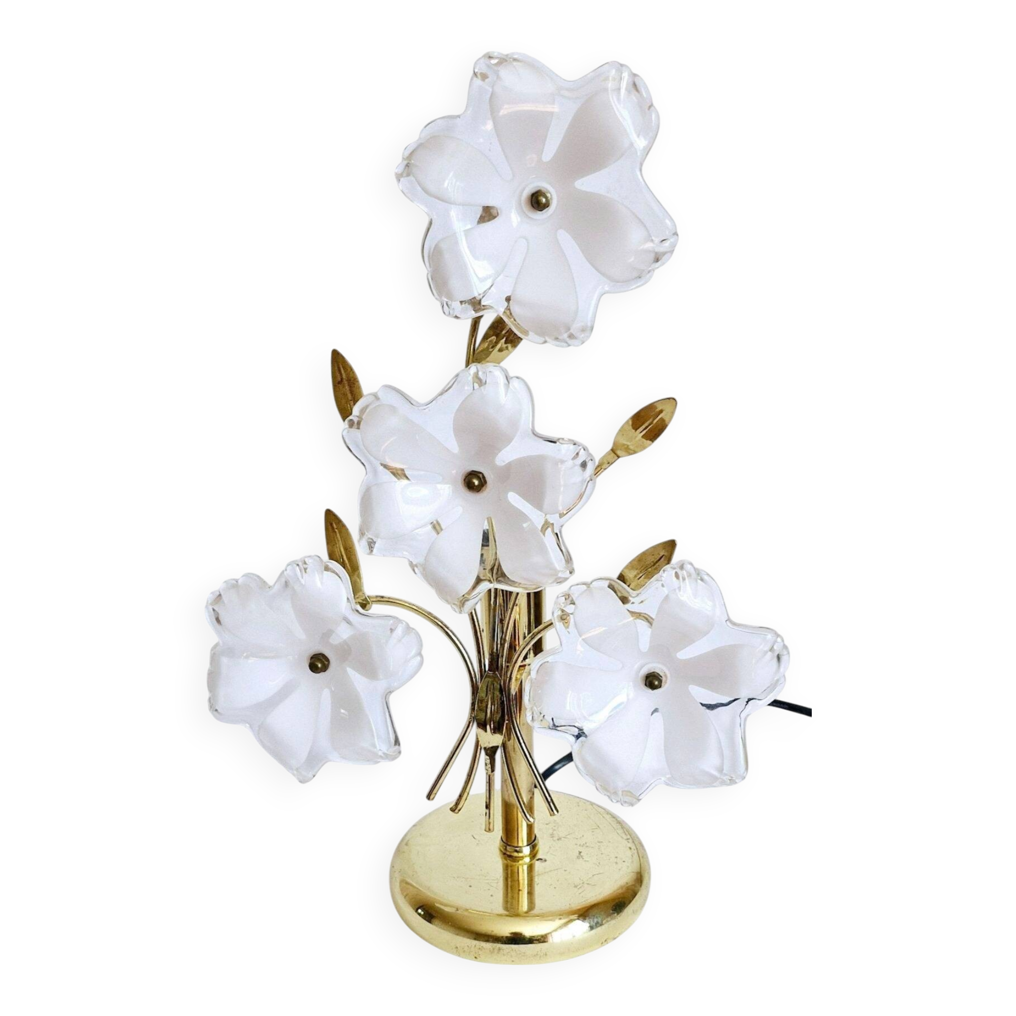 80s/90s flower table lamp