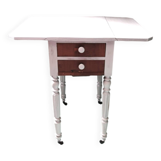 Side table with flaps
