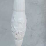 Halogen floor lamp from the 60s in marble ceramic and brass