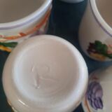 Portugal porcelain pitcher and glasses