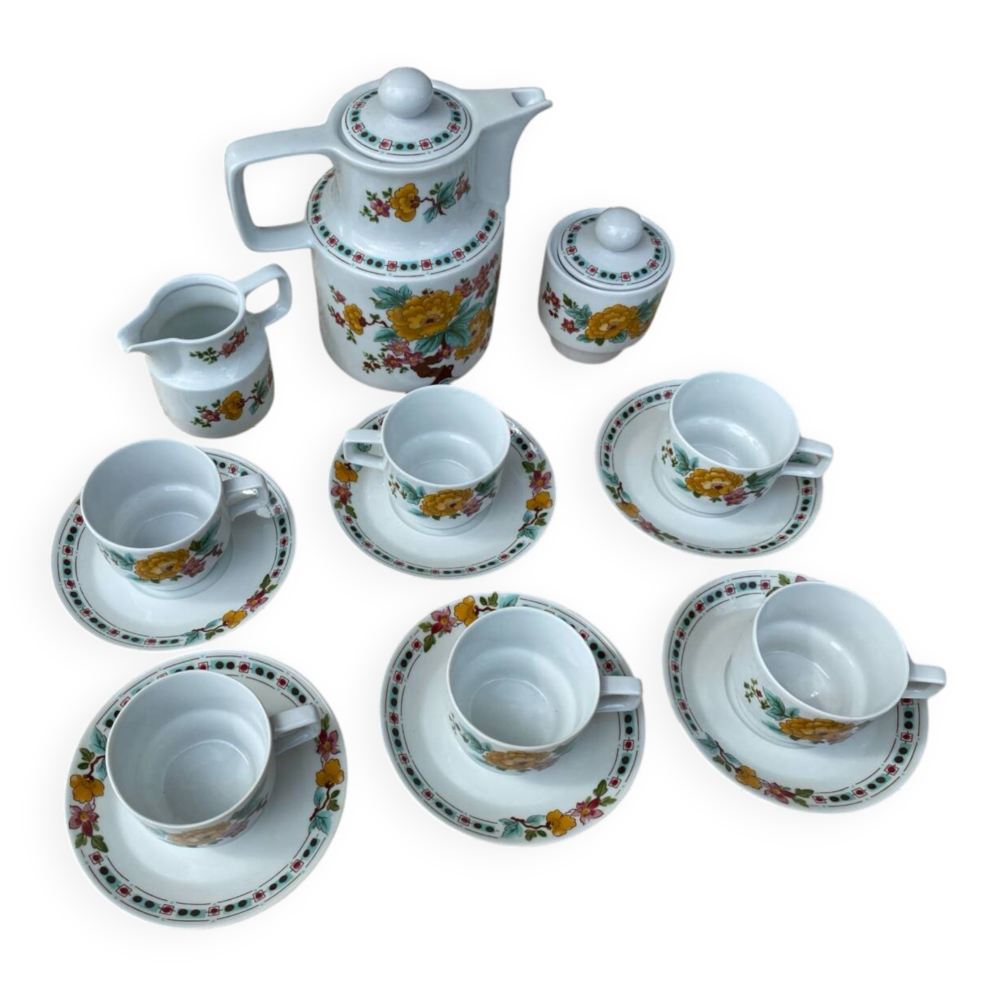 Service à café complet porcelaine allemande