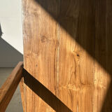 Armchair in natural wood (teak) minimalist design