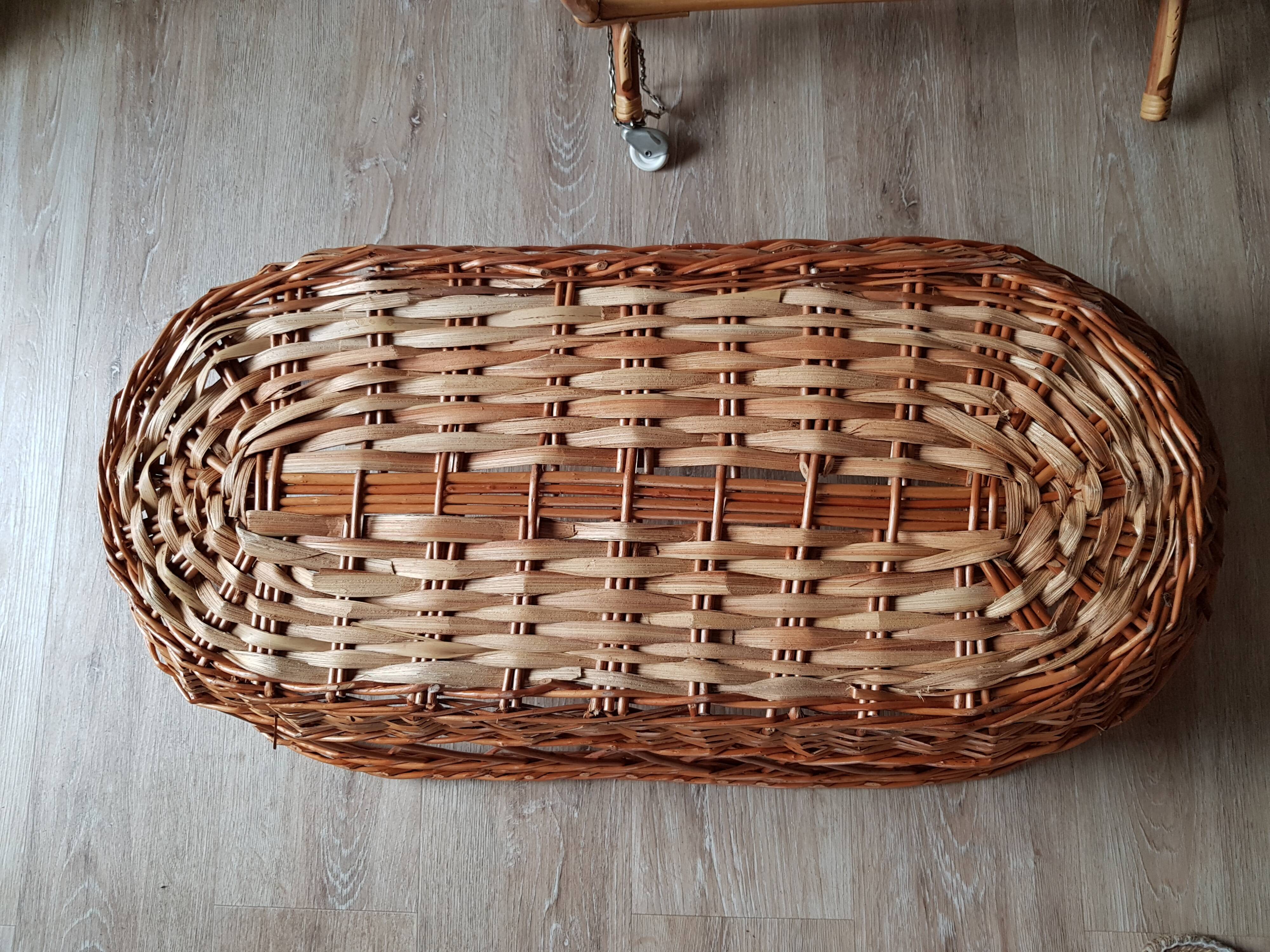 Rattan cradle 60s