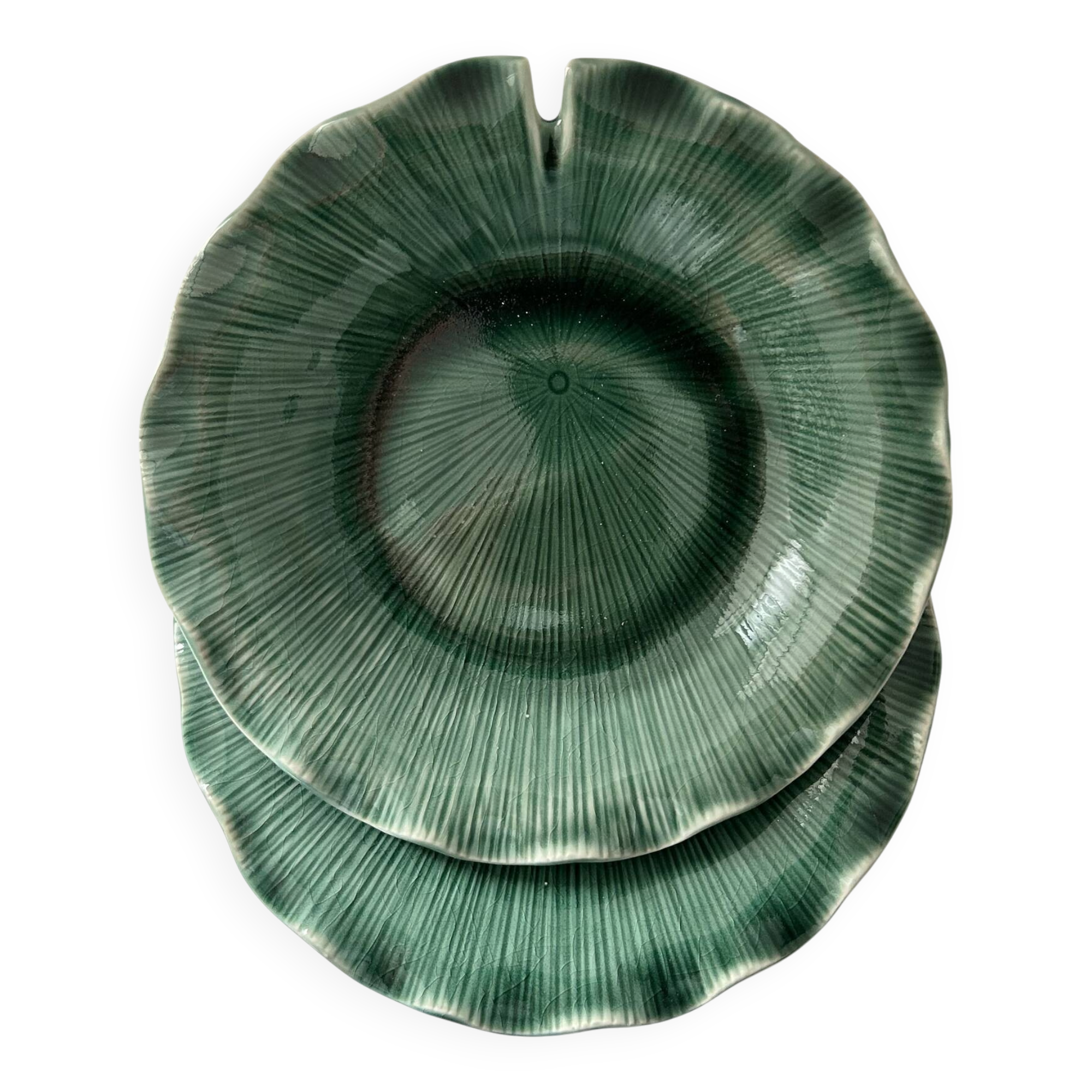Paire d’assiette lotus