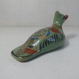 Ancient glazed terracotta mexico bird folk art vintage
