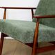 Armchair 'Lis', 1970s olive green design by Henryk Lis - 2 pieces available