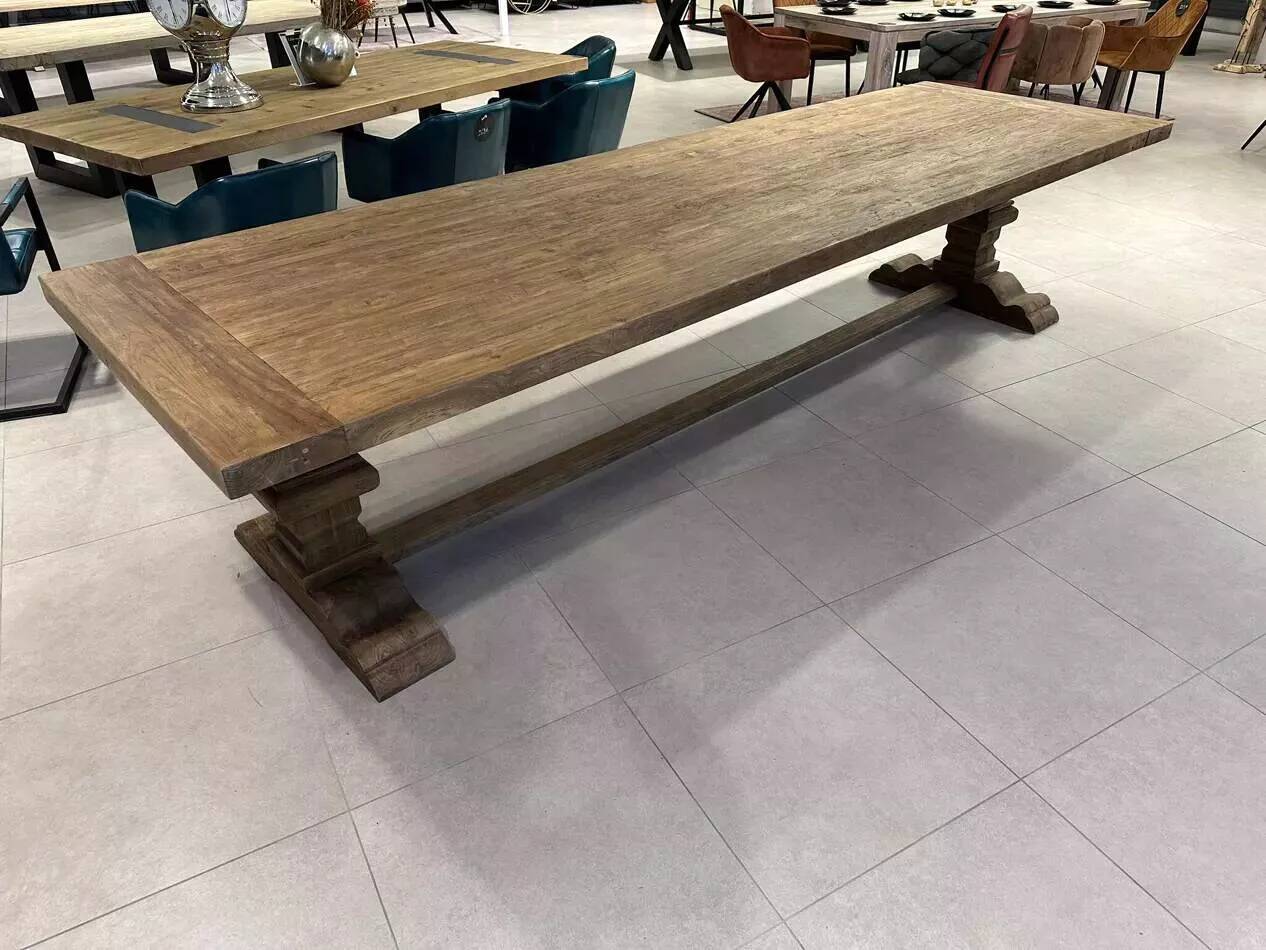 SPIRITO monastery table in solid oak - length 300 cm