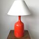 Lampe en céramique orange